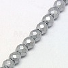 Electroplate Non-magnetic Synthetic Hematite Beads Strands G-J169C-3mm-M-4