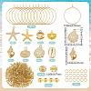 Ocean Theme DIY Wine Glass Charms Making Kits DIY-BM0001-15-2