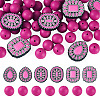56Pcs 4 Styles Silicone Beads FIND-TA0010-75D-2
