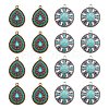 ARRICRAFT 32Pcs 2 Style Alloy Enamel Pendants ENAM-AR0001-30-1