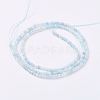 Natural Aquamarine Beads Strands G-J376-22A-2mm-3