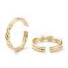 Brass Cuff Rings RJEW-H131-02G-2
