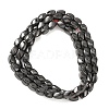 Grade AA Magnetic Synthetic Hematite Twist Bead Strands G-G644-A-09-4