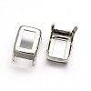 Rectangle Brass Sew on Prong Settings KK-N0084-A05-8x10-1