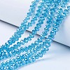 Electroplate Glass Beads Strands EGLA-A034-T6mm-A13-1