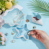 3Pcs 3 Styles Ocean-themed Ceramic Jewelry Plate AJEW-NB0007-92-3