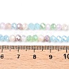 Electroplate Glass Beads Strands GLAA-T023-B16-02-4