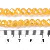 Baking Electroplate Glass Beads Strands DGLA-A039-J6MM-B13-5