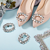 4Pcs 2 Colors Zinc Alloy Crystal Rhinestone Shoe Decoration FIND-GO0002-30-4