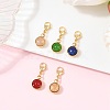 Natural Mixed Stone Charms Pendant Decorations HJEW-JM04211-02-1