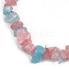 Unisex Chip Natural White Jade Beaded Stretch Bracelets BJEW-S143-12-1-4
