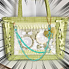 ABS Plastic Cable Chain with Acrylic Paperclip Chains Bag Decorative Chains HJEW-OC00408-5