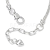 Alloy Snake Chain Charms Bracelets BJEW-JB11448-03-4