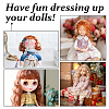 4Pcs 4 Colors High Temperature Fiber Long Instant Noodle Curly Hairstyle Doll Wig Hair DOLL-DC0001-03-6