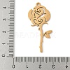 304 Stainless Steel Pendants STAS-V016-07G-3
