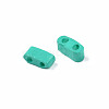 2-Hole Baking Paint Glass Seed Beads SEED-S023-17B-05-4