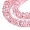 Crackle Transparent Glass Beads Strands GLAA-N069-02A-05-3