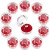 CHGCRAFT 40Pcs Octagon Transparent Plastic Ring Boxes CON-CA0001-020-1