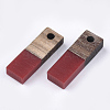 Resin & Walnut Wood Pendants RESI-S358-19I-2