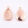 Brass Pendant Cabochon Settings ZIRC-E149-27RG-1