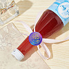 Brass Wax Seal Stamps with Wood Handle AJEW-WH0412-0147-5
