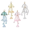 Glass Seed Beaded Jellyfish Big Pendants PALLOY-MZ01166-1