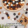 200Pcs 4 Colors Natural Wood Beads WOOD-GF0002-03-6