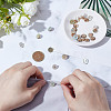 30Pcs 1-Hole Alloy Shell Shank Buttons BUTT-NB0002-08-3