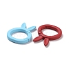Spray Painted Alloy Spring Gate Rings X-FIND-I031-01-3