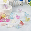 28Pcs 7 Colors Transparent Resin Pendants RESI-TA0002-20-6