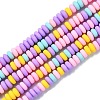Handmade Polymer Clay Beads Strands CLAY-N008-008M-2