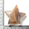 Natural Cherry Blossom Agate Carved Healing Star Figurines PW-WG47898-01-3
