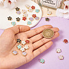 30Pcs 6 Colors Alloy Charms ENAM-TA0001-76-12