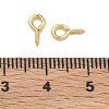 Brass Screw Eye Pin Peg Bails KK-D289-56G-3
