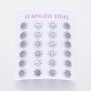 304 Stainless Steel Stud Earrings EJEW-L227-060P-1