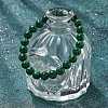 Synthetic Malachite(Dyed) Bead Stretch Bracelets BJEW-K212-B-031-2