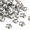 Tarnish Resistant 5-Petal Flower Smooth Surface 304 Stainless Steel Bead Caps STAS-R065-56-1