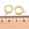 316 Stainless Steel Huggie Hoop Earring Findings EJEW-B158-01A-G-3