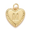Rack Plating Real 18K Gold Plated Brass Pendants KK-E260-01G-M-1