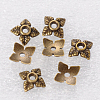 Tibetan Style Alloy Bead Caps TIBEB-Q018-B-LF-2