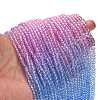 Transparent Painted Glass Beads Strands X-DGLA-A034-T3mm-A08-2