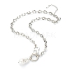 Acrylic Imitation Pearl Pendant Necklaces NJEW-L458-081-3
