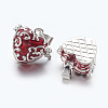 Heart Brass Enamel Prayer Box Pendants LS-KK-24X21-3