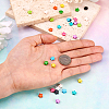 44Pcs 11 Colors Spray Painted Alloy Beads FIND-TA0003-02-4