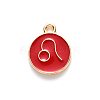 Alloy Enamel Pendants ENAM-S124-01A-07G-2