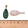 Natural & Synthetic Mixed Stone Pendants KK-N254-181G-3