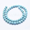 Natural Magnesite Beads Strands G-K244-02-4mm-01-2