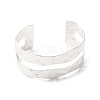 Rack Plating Brass Open Cuff Bangle for Women BJEW-A137-01S-2