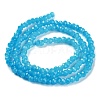 Baking Paint Imitation Jade Glass Bead Strands X-DGLA-A034-J2MM-A13-5