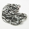 Electroplate Glass Faceted Rondelle Beads Strands EGLA-D020-6x4mm-M3-3
